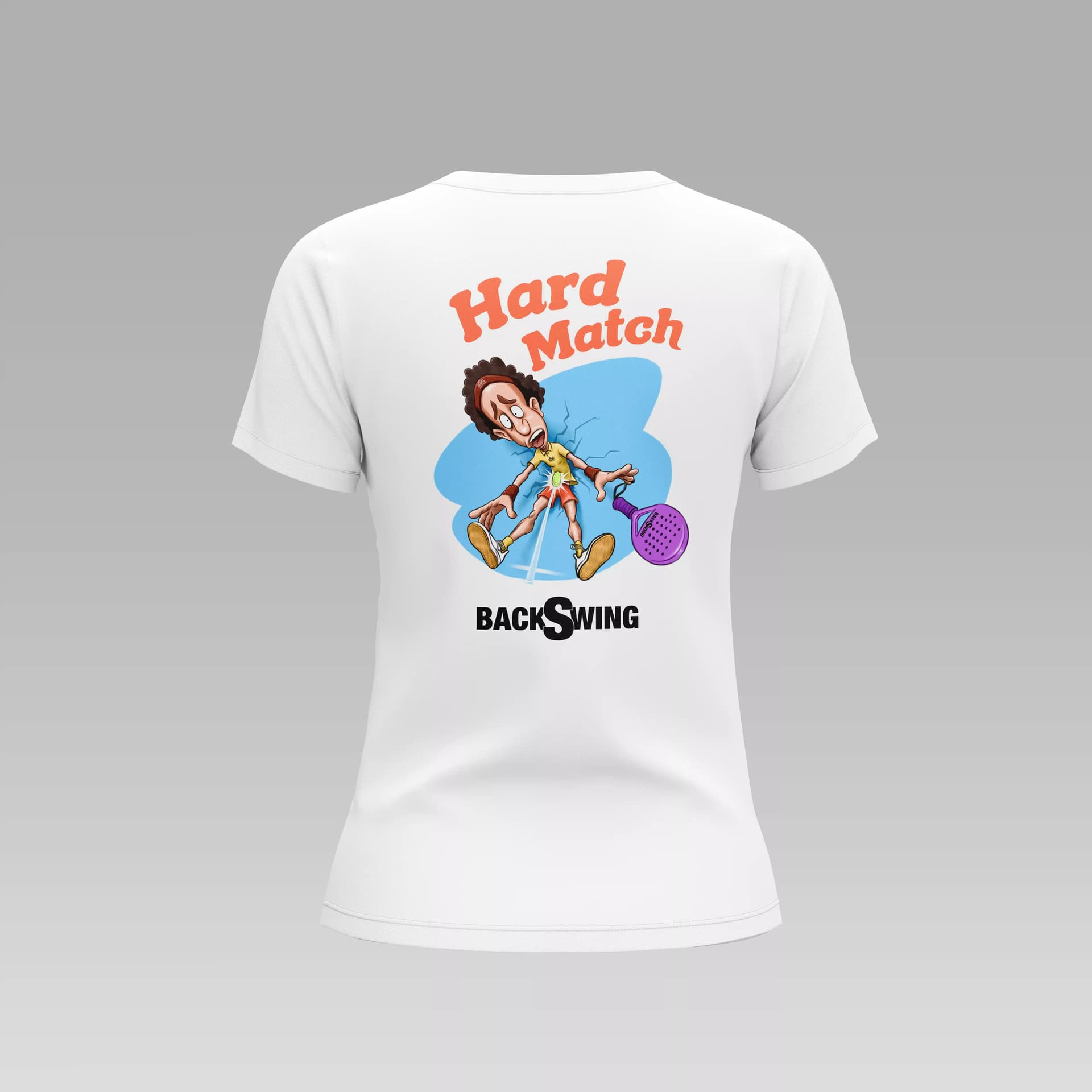 D14 - Hard Match - M - Camiseta - FA - Hard Match - M - Camiseta en color Blanco D14 - Hard Match - M - Camiseta - FA - Hard Match - M - Camiseta en color Blanco - Vista trasera