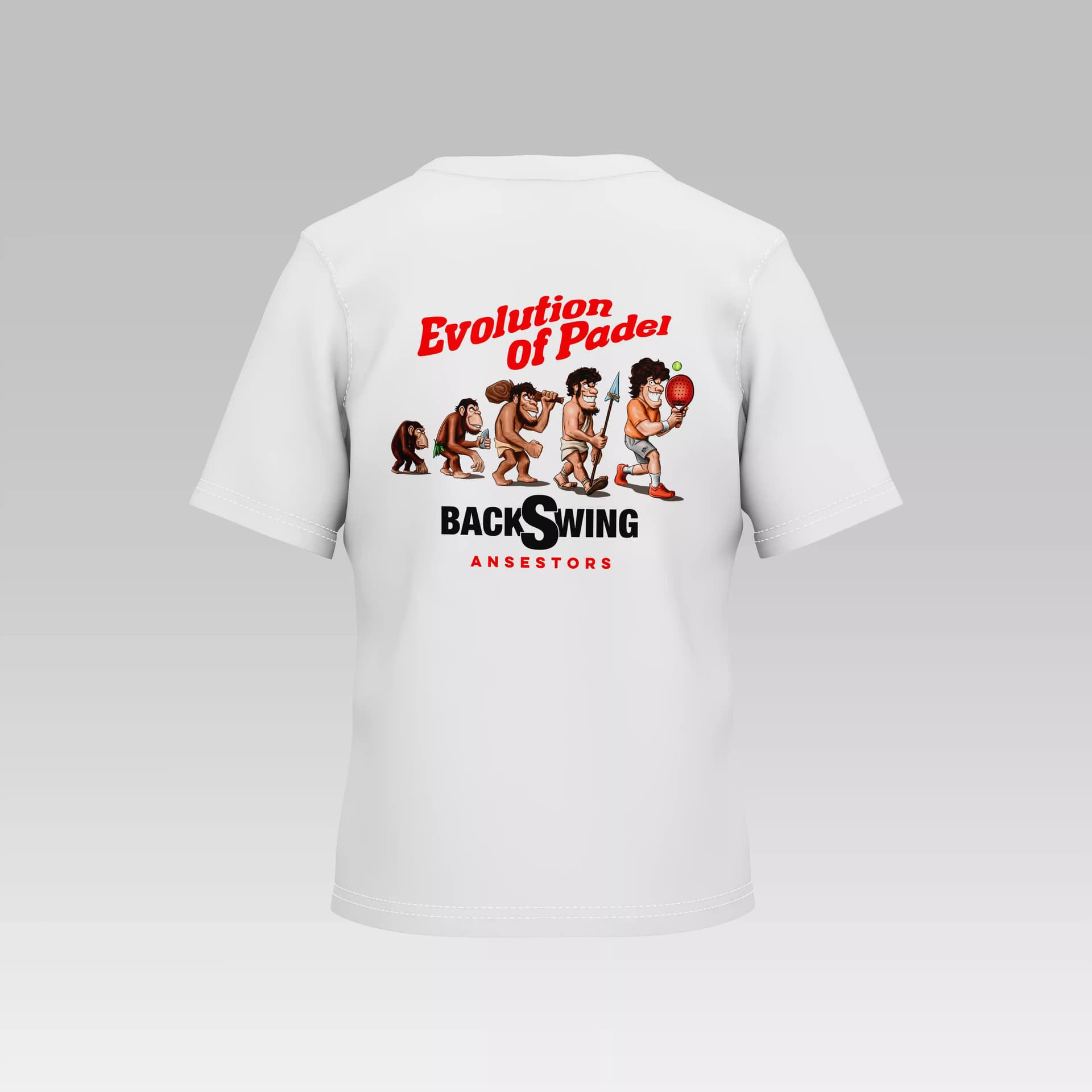 D13 - Evolution of Padel - niño - Camiseta - FA - Evolution of Padel - Niño - Camiseta en color Blanco D13 - Evolution of Padel - niño - Camiseta - FA - Evolution of Padel - Niño - Camiseta en color Blanco - Vista trasera