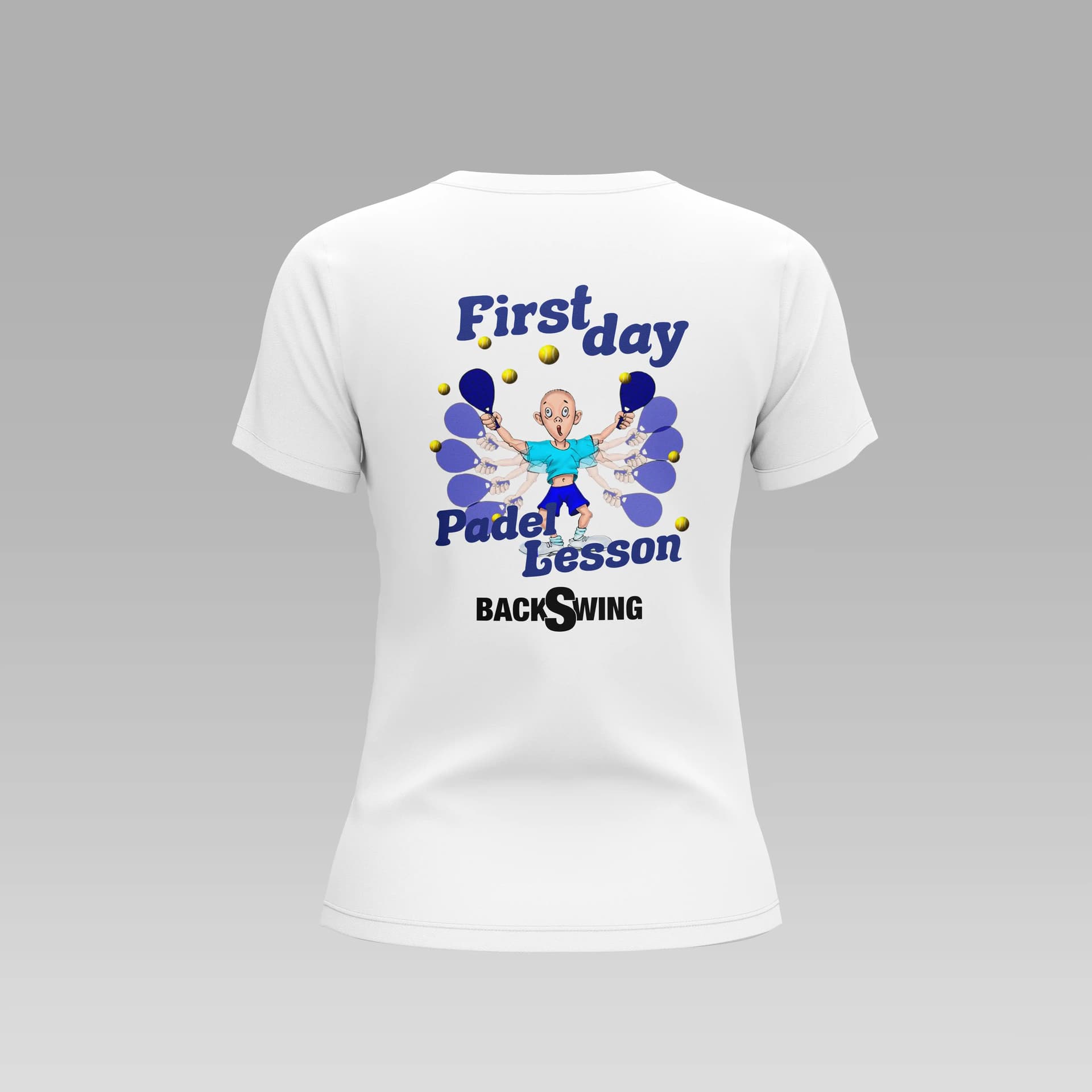 D1 - First Day - M - Camiseta - FA - First Day - M - Camiseta  en color Blanco D1 - First Day - M - Camiseta - FA - First Day - M - Camiseta  en color Blanco - Vista trasera