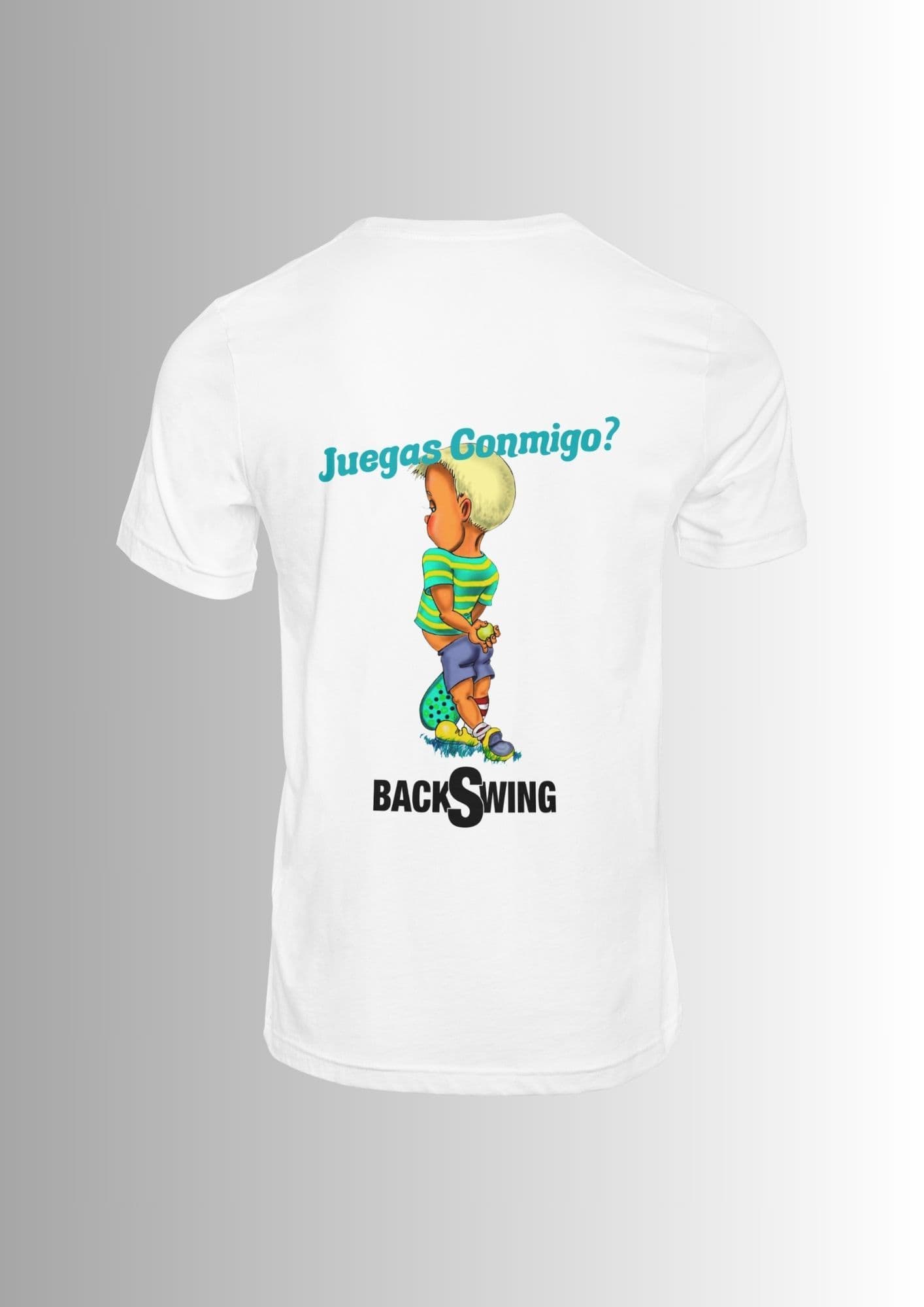 D8 - Juegas Conmigo - H - Camiseta - FA - Juegas Conmigo - H - Camiseta en color Blanco D8 - Juegas Conmigo - H - Camiseta - FA - Juegas Conmigo - H - Camiseta en color Blanco - Vista trasera