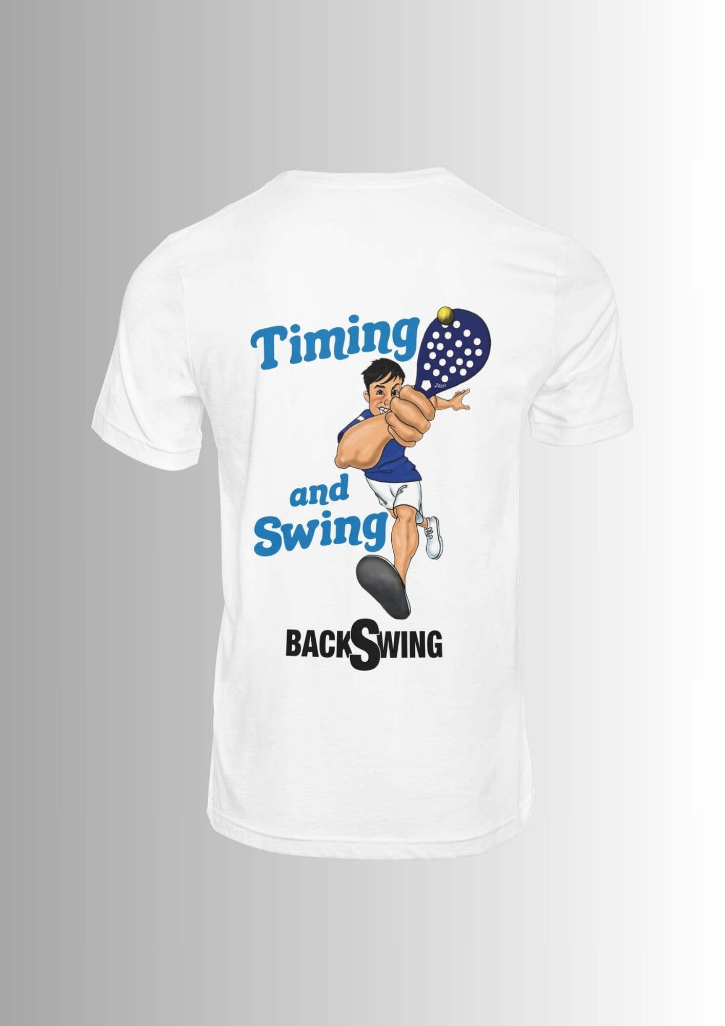 D7 - Timing and Swing- H - Camiseta - FA - Timing and Swing - H - Camiseta en color Blanco D7 - Timing and Swing- H - Camiseta - FA - Timing and Swing - H - Camiseta en color Blanco - Vista trasera