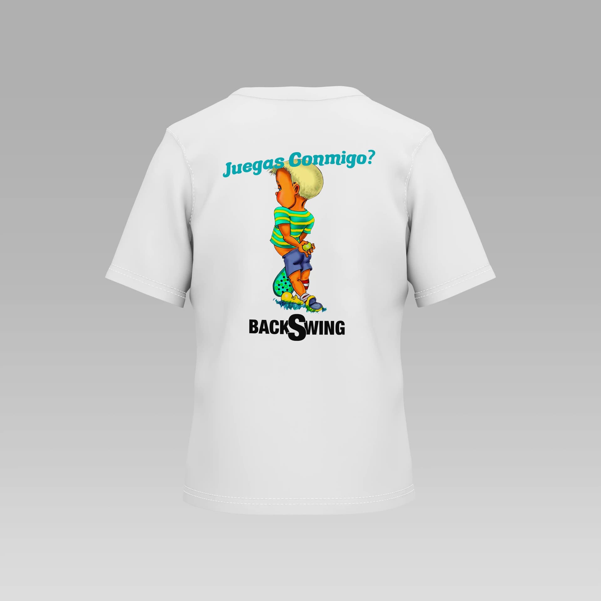 D8 - Juegas Conmigo - Niño - Camiseta - FA - Juegas Conmigo - Niño - Camiseta en color Blanco D8 - Juegas Conmigo - Niño - Camiseta - FA - Juegas Conmigo - Niño - Camiseta en color Blanco - Vista frontal