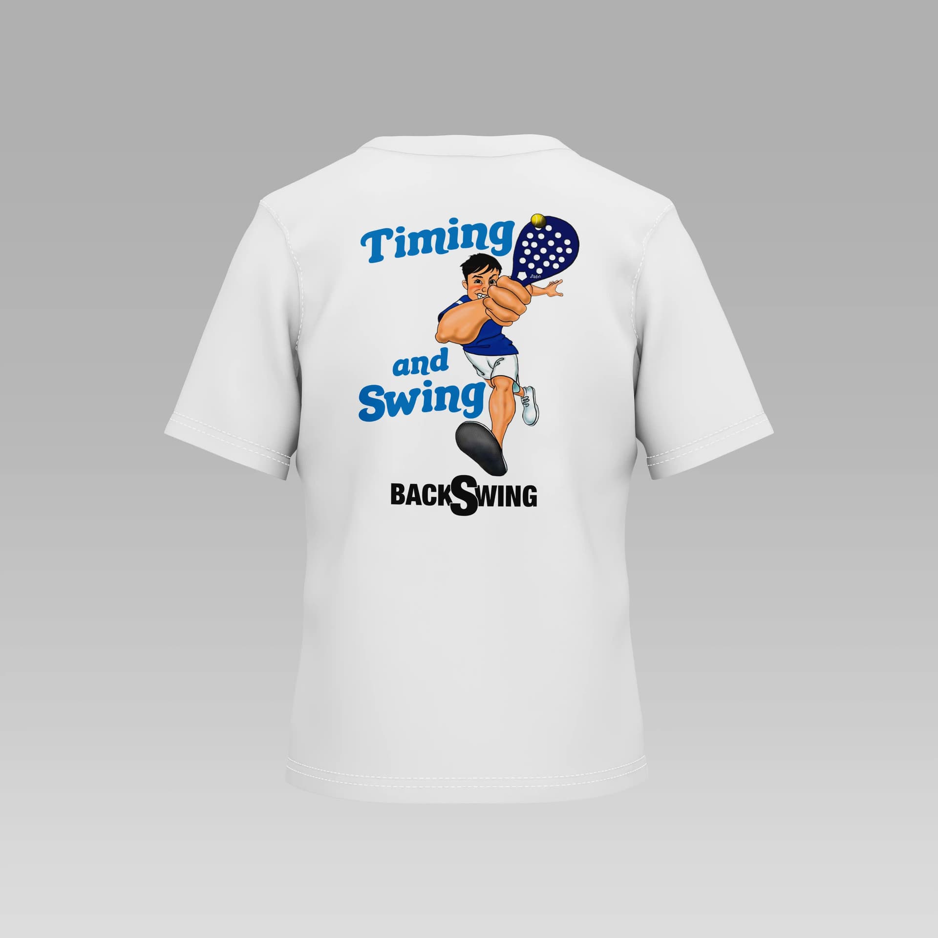 D7 - Timing and Swing - Niño - Camiseta - FA - Timing and Swing - Niño - Camiseta en color Blanco D7 - Timing and Swing - Niño - Camiseta - FA - Timing and Swing - Niño - Camiseta en color Blanco - Vista frontal