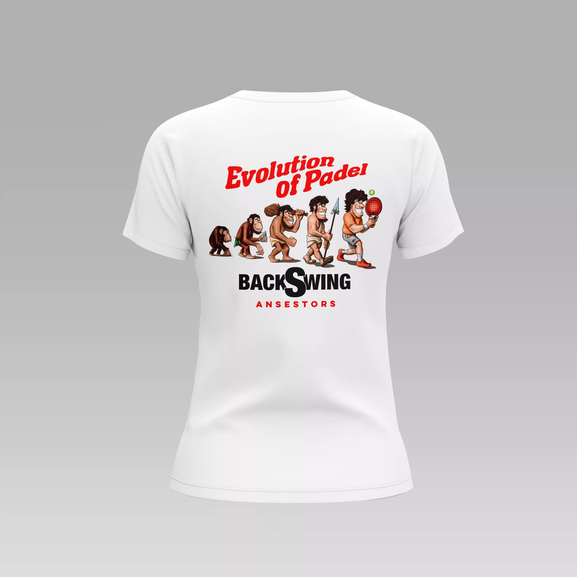 D13 - Evolution of Padel - M - Camiseta - FA - Evolution of Padel - M - Camiseta en color Blanco D13 - Evolution of Padel - M - Camiseta - FA - Evolution of Padel - M - Camiseta en color Blanco - Vista trasera